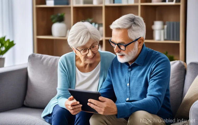 장애인상담사 현장 업무 - **Prompt:** A warm and inviting scene inside an older apartment building. A kind female social consu...