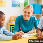 장애인상담사 채용 시장 동향 - **Image Prompt: Inclusive Learning Journey**
    A bright, modern classroom or therapy room, filled ...