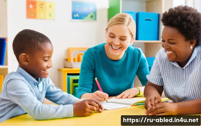 장애인상담사 채용 시장 동향 - **Image Prompt: Inclusive Learning Journey**
    A bright, modern classroom or therapy room, filled ...